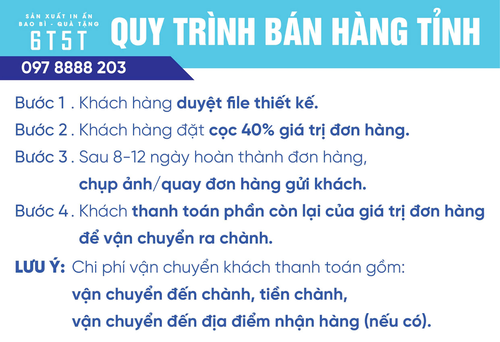 Quy trình bán hàng túi siêu thị của IN ẤN BAO BÌ 6T5T
