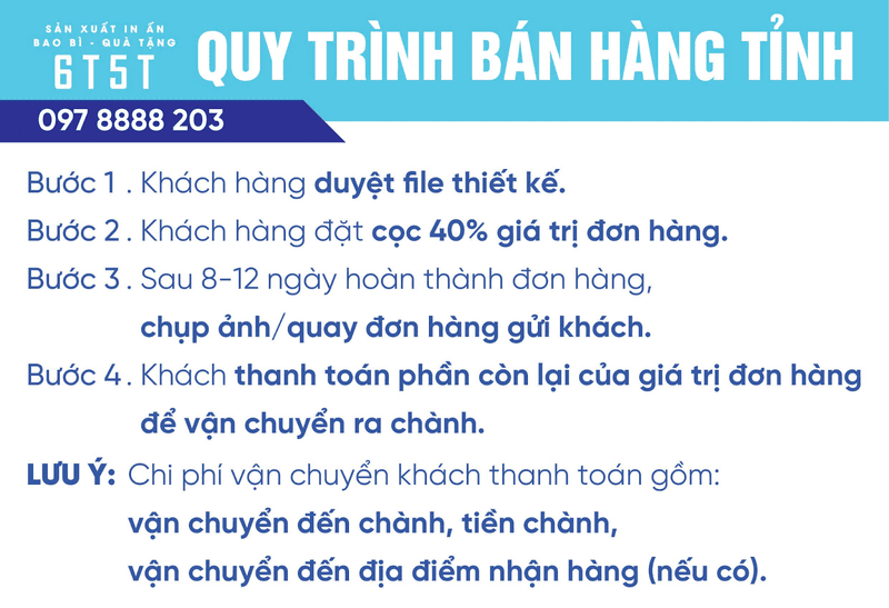 Quy trình bán túi Zipper khóa kéo của In Ấn Bao Bì 6T5T